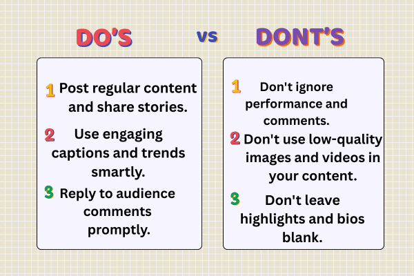 DO'S   vs   DON'TS