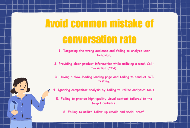 Avoid common mistake of conversation rate