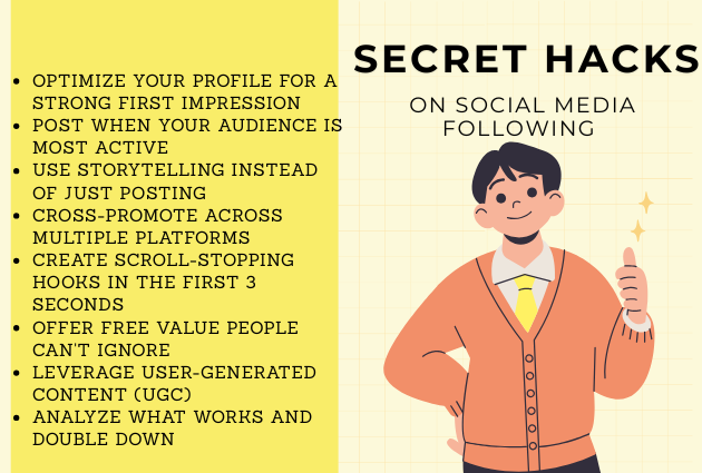 8 Secret hacks on social media following